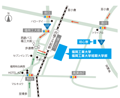 お車でお越しの方向けの地図