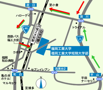 福岡工業大学の周辺地図