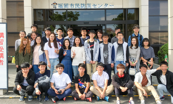 新入留学生 防災体験ツアー 実施 トピックス 福岡工業大学短期大学部