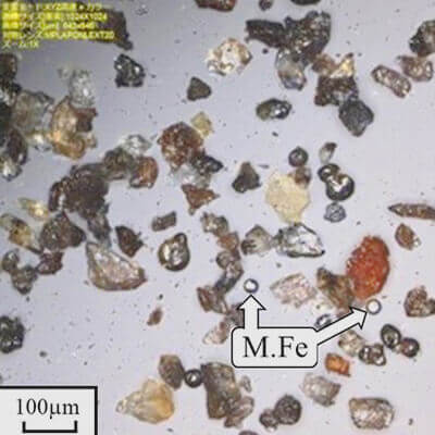 製鋼スラグの粉砕粒子